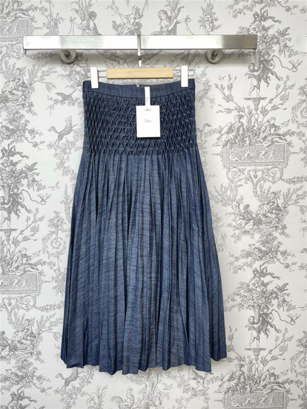 dior summer new pleated long skirt