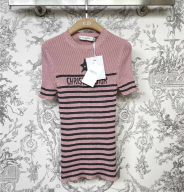 dior new lucky star knitted short sleeve