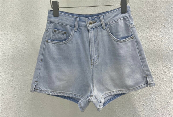 prada summer denim shorts