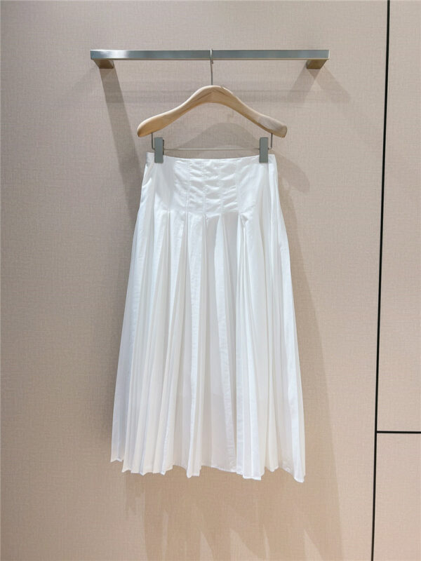 dior positioning pleated skirt