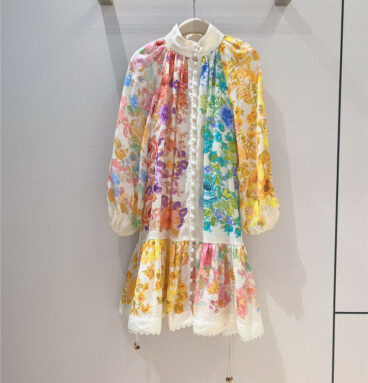 ZIMM multicolored floral mini dress