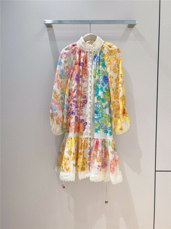 ZIMM multicolored floral mini dress