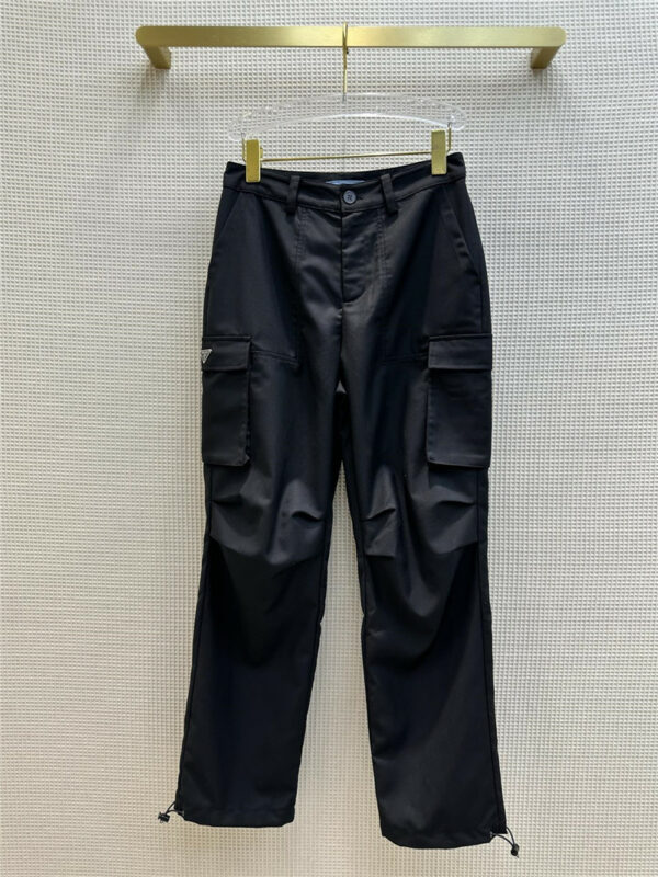 prada two-pocket track pants