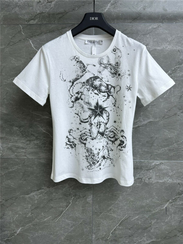dior constellation print T-shirt