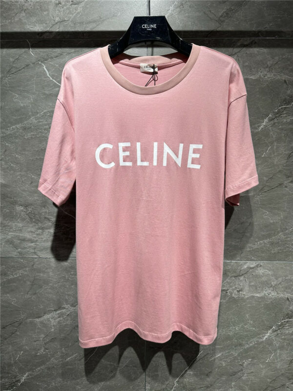 celine letter print T-shirt