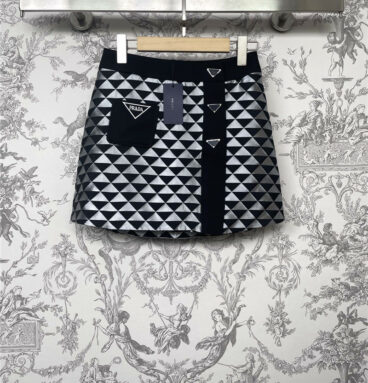 prada summer new geometric skirt