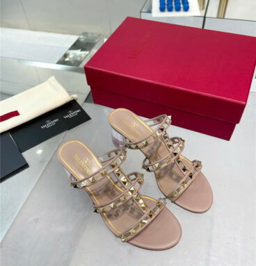 valentino new transparent heel classic sandals