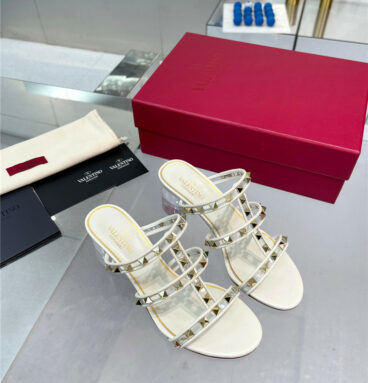 valentino new transparent heel classic sandals