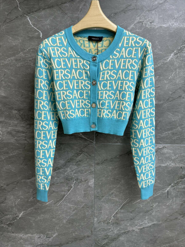 versace knitted cardigan