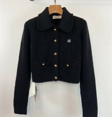 miumiu knitted short coat