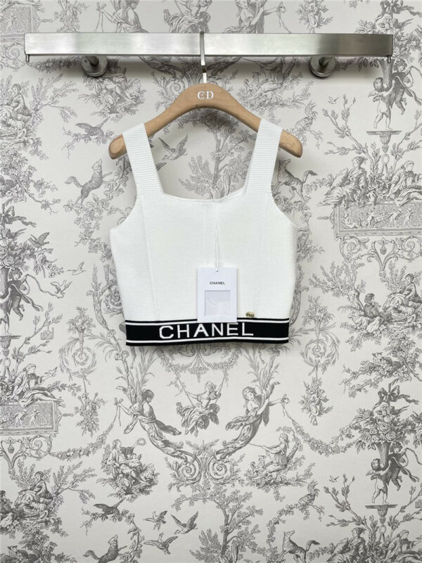 chanel knit camisole vest