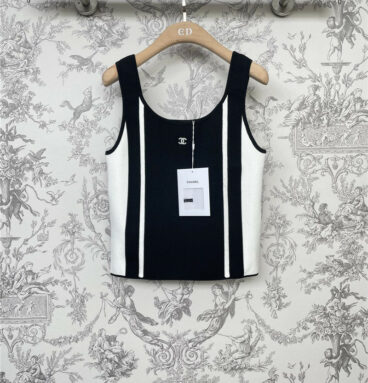 chanel knit camisole vest