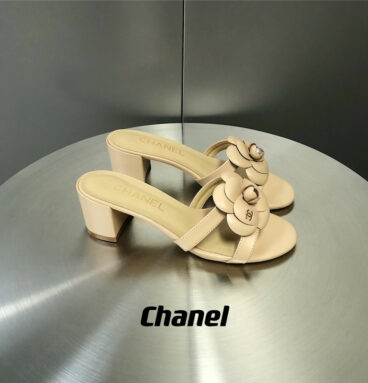 chanel camellia slippers sandals