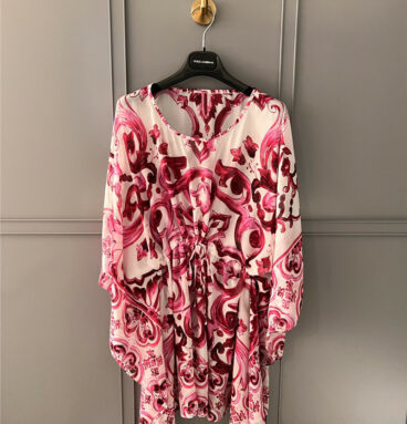 Dolce & Gabbana d&g silk scarf print top