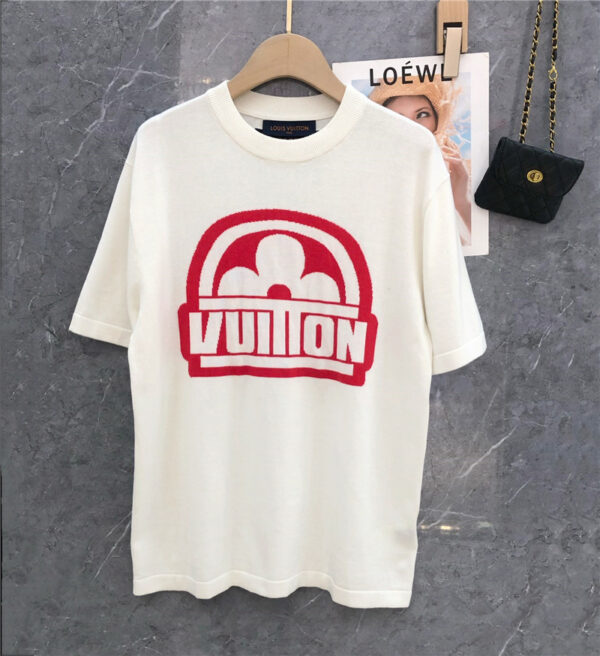 louis vuitton LV graphic knitted short sleeves