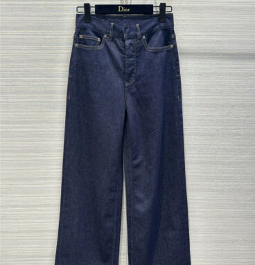 dior early autumn new super long straight jeans