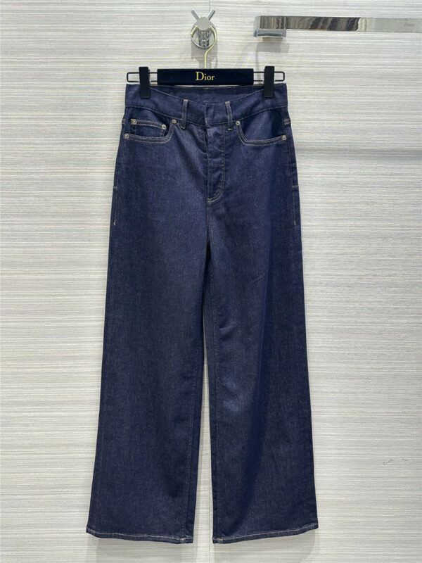 dior early autumn new super long straight jeans