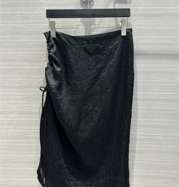 prada pleated acetate skirt
