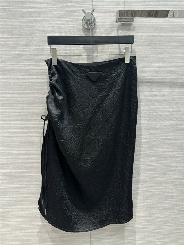 prada pleated acetate skirt