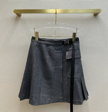 dior high waist pleated skirt