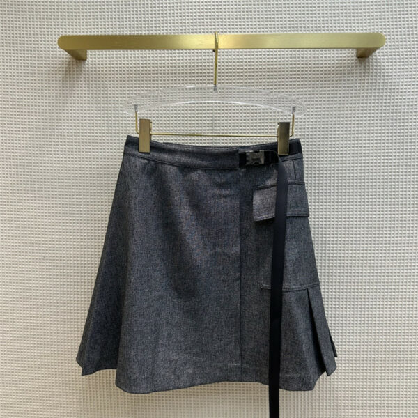 dior high waist pleated skirt