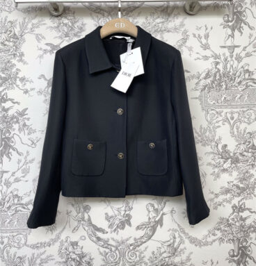 Dior early autumn new heavy silk wool suit jacket