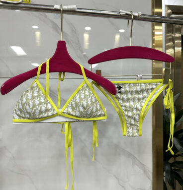 dior bee embroidery presbyopic bikini swimsuit