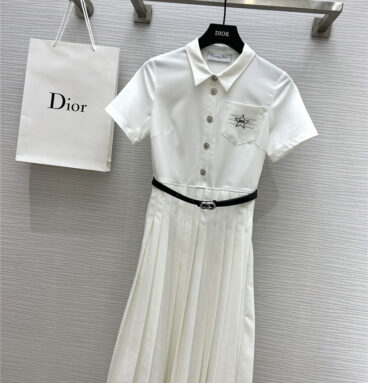 Dior five-pointed star hot diamond pattern dress