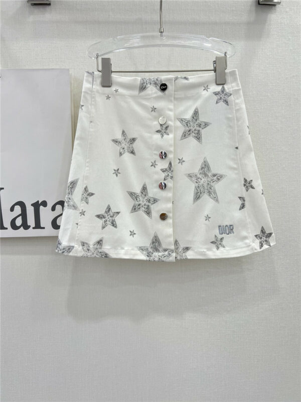 Dior new parent-child series limited print skirt