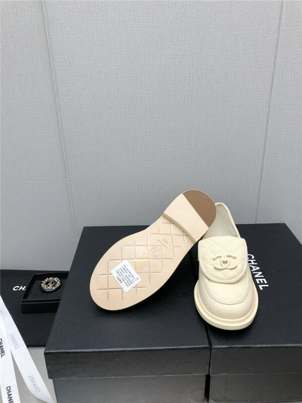 Chanel ankle Velcro logo color block shoes