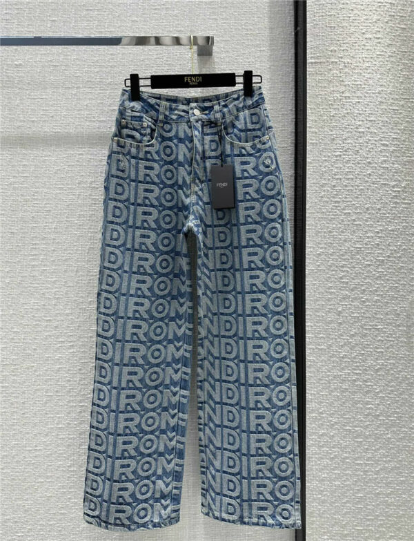 fendi new denim trousers