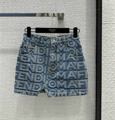 fendi new denim short skirt