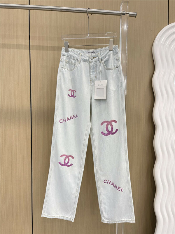 chanel washed soft jeans