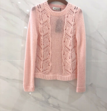 YSL new hollow mohair sweater