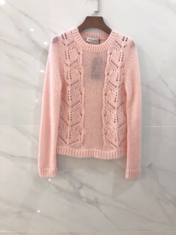 YSL new hollow mohair sweater