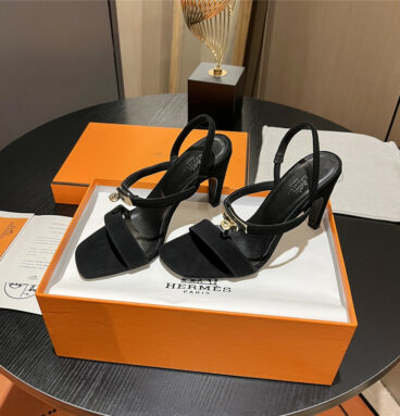 Hermès classic H high-heeled sandals