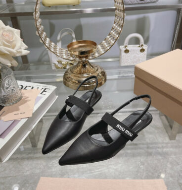 miumiu new pointed toe sandals and high heels