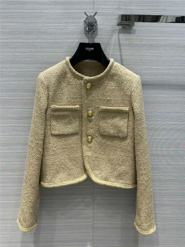 celine safari jacket with gold buttons