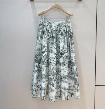 dior early autumn print skirt