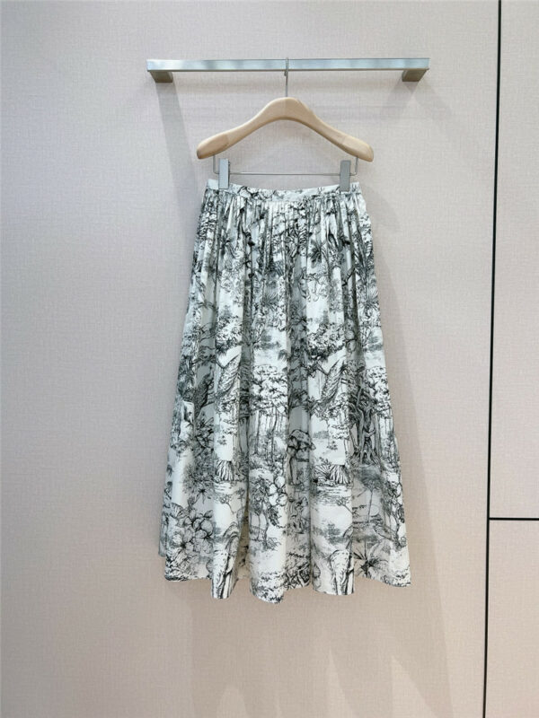 dior early autumn print skirt