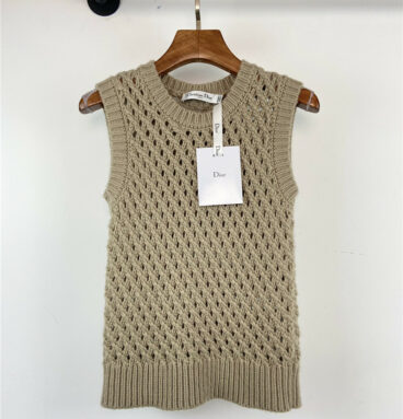 Dior early autumn new hollow vest