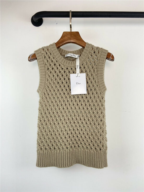 Dior early autumn new hollow vest