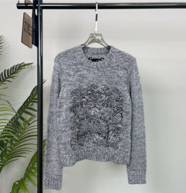 dior long sleeve sweater pullover
