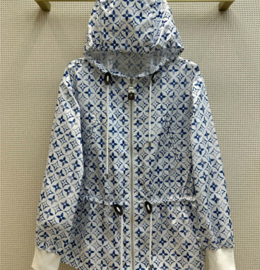 louis vuitton LV hooded sunscreen trench coat