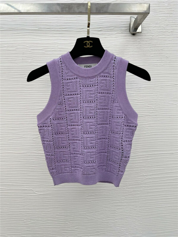 fendi latest vest knitted