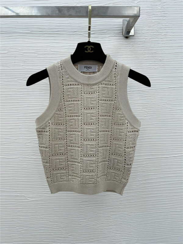 fendi latest vest knitted