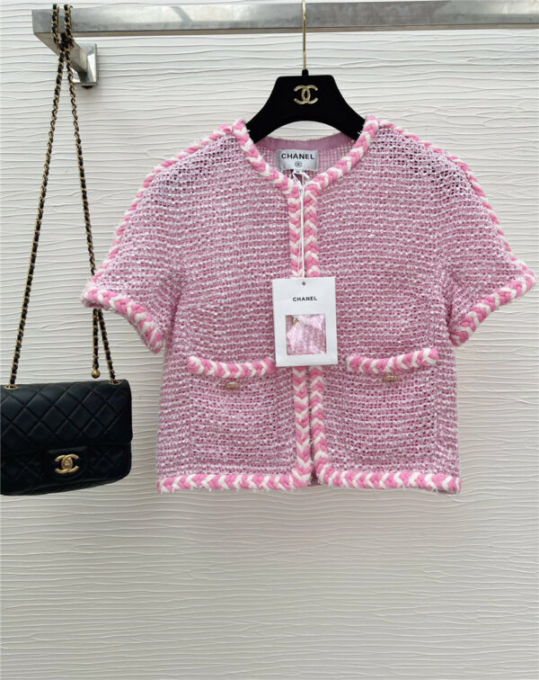 Chanel fragrant new cherry blossom pink short coat