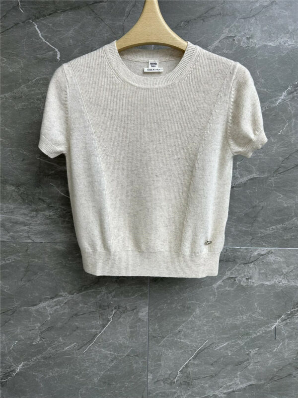 Hermès Short Sleeve Knitted Sweater
