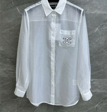 chanel embroidered shirt