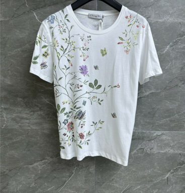 dior flower T-shirt